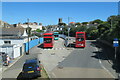 View of Newquay bus station from the Atlantic Coaster