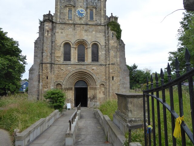 The western entrance to St Mary's Priory church, Chepstow