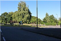 SO7037 : Landscaped roundabout on Leadon Way, Ledbury by David Howard