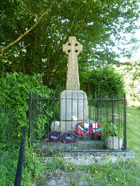 War memorial in Llanbadarn Fynydd