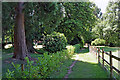 Footpath near Wrottesley Home Farm in Staffordshire