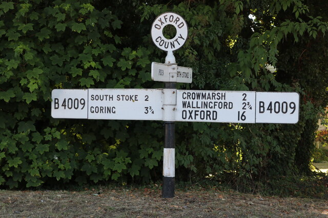 Fingerpost on Wallingford Road, North Stoke