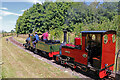 SP0446 : Evesham Vale Light Railway - Bonnie Dundee leads Monty by Chris Allen