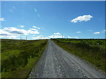 SO0483 : Road across the moor by Richard Law