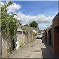 ST1677 : Cardiff: back-alley garages by John Sutton
