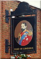 Sign for the Duke Of Edinburgh public house