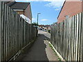 Public footpath to Wheelers Walk and Wheelers Rise