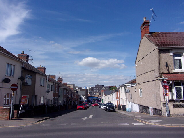 Looking from Crombey Street into Whitney Street