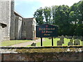 Church information board