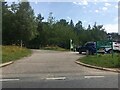 Entrance into parking area, Glenmore Visitor Centre