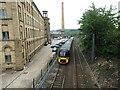 SE1338 : Railway East of Saltaire Station, from Victoria Road Bridge by Stephen Armstrong