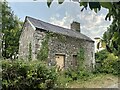 Derelict building at Pwlldu Bay