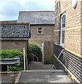 Stepped path descending to Lion Court, Blaenavon