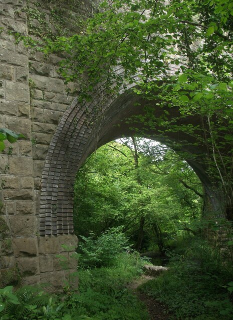 Railway arch at the western edge of Pyle