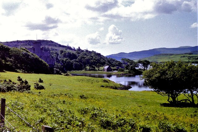 Looking along the coast towards Dunvegan Castle, Skye, 1988