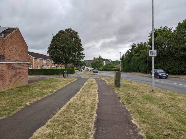 Cycle path and footpath on Lisieux Way