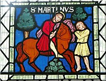 TR1557 : Window, St. Martin's Church, Canterbury by pam fray