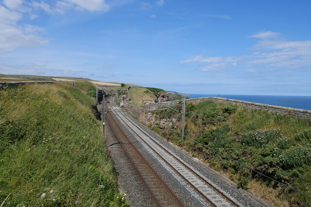 The East Coast Main Line near Lamberton © James T M Towill cc-by-sa/2.0 ...