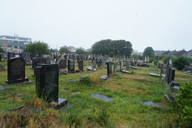 A cemetery in Holyhead
