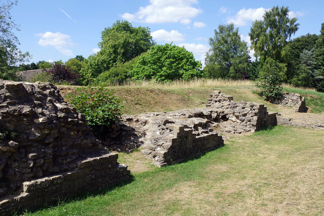 Roman wall remains in Cirencester