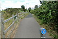 On the cycle path following the old trackbed