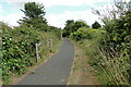 Cycle track on the old railway track