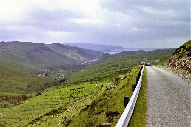 View towards the coast near Bracadale from the B885, 1989