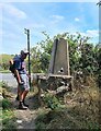 Trig point uprooted