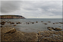 NZ7819 : A view towards Boulby Cliffs from Cowbar Steel, Staithes by habiloid
