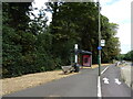 Bus stop and shelter on the A317, Woburn Park