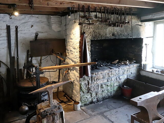 Reconstructed Smithy in Mine Shop, Killhope Lead Mining Centre