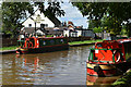 Narrowboats at The Olde Barbridge Inn