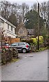 Towards the village church, Llanvair Discoed