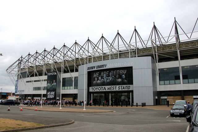 The Toyota West Stand at Pride Park Stadium