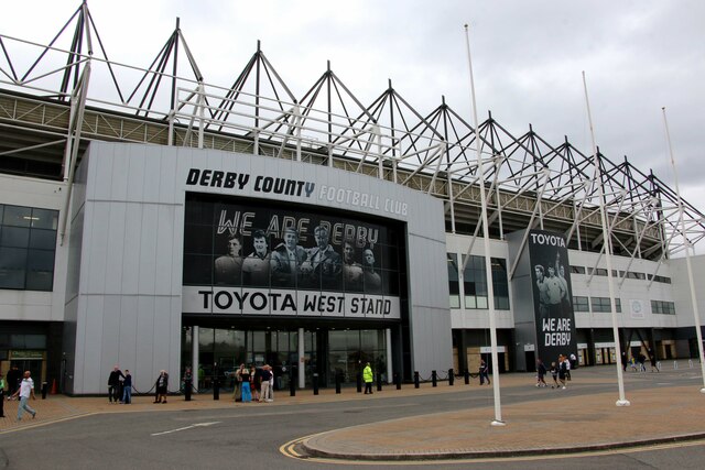 The Toyota West Stand at Pride Park Stadium