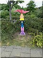 National Cycle Network milepost at Scotswood