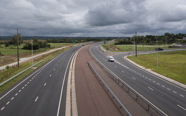 The A6 near Toome