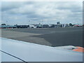 Terminal building seen from taxiway at Belfast International