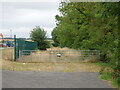 Gated track near Wallingford Waste Facility