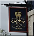 Sign for the Crown Public house, Benson