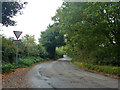 Glade Road approaches Hampden Road