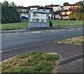 ST3090 : New bus shelter, Rowan Way, Malpas, Newport by Jaggery