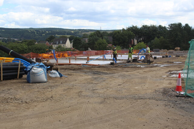 Construction site, Ton-y-Felin Farm Lane