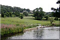 The Leeds and Liverpool Canal seen from Micklethwaite Bridge