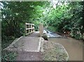 Footbridge and ford on Redlake Lane