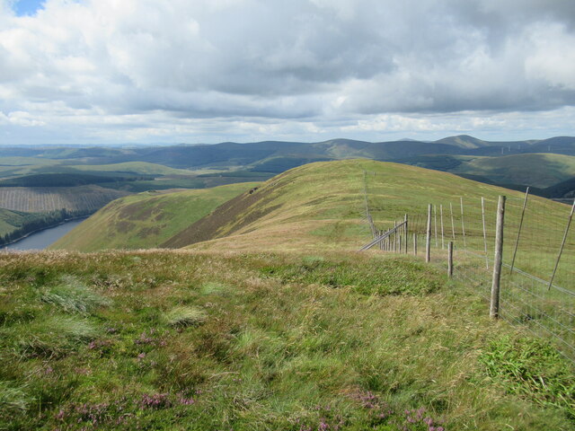 View towards Middle Dodd from below Mathieside Cairn
