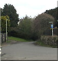 One-way sign, Llanharry Road, Llanharry