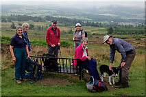 NN9461 : A Scotways Walking Group pausing on the Bealach Path by Julian Paren