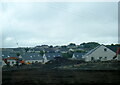 New housing in Ballymoney seen from a train