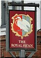 Sign for the Royal Swan, Blackwater